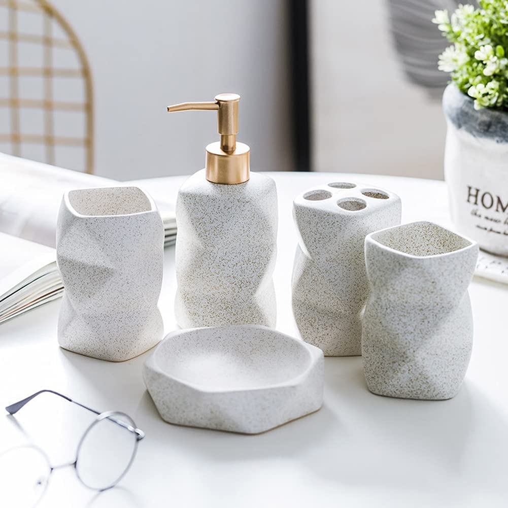 Irregular Shape Modern Bathroom Accessories Set