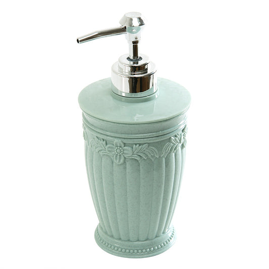 European Marble Pillar Shape Light Weight Plastic Soap Dispenser