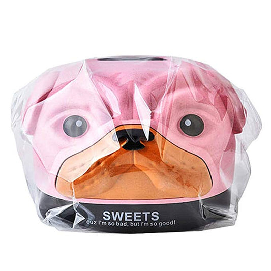 Couverture carrée mignonne de porte-tissu de chien de pug