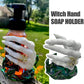 Gothic Halloween Witch Hand Soap Dispenser Holder