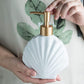 Seashell soap dispenser