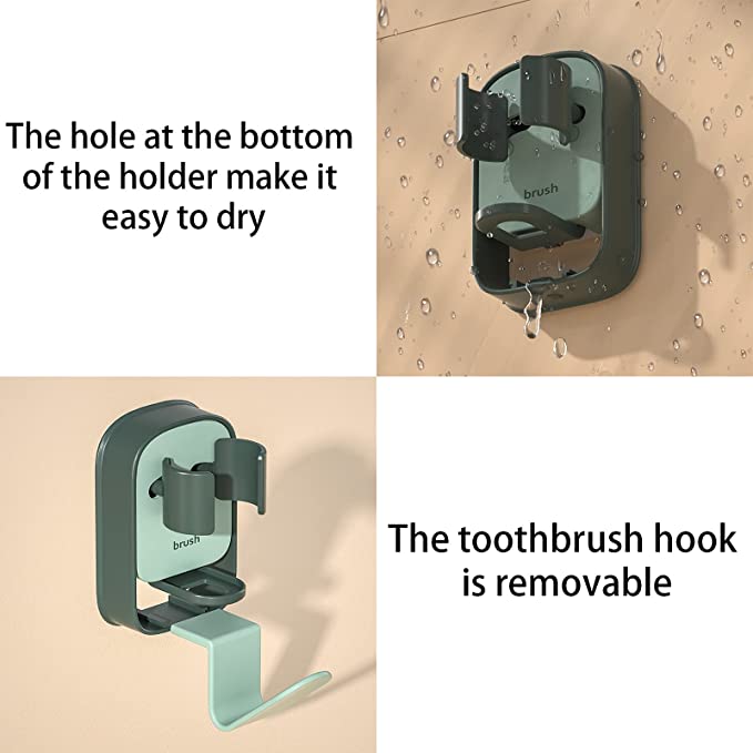 3 Pack Expandable Wall Mounted Electric Toothbrush Holder