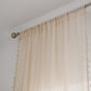 2 Panels Boho Crochet Curtains Windows Semi Sheer with Tassel