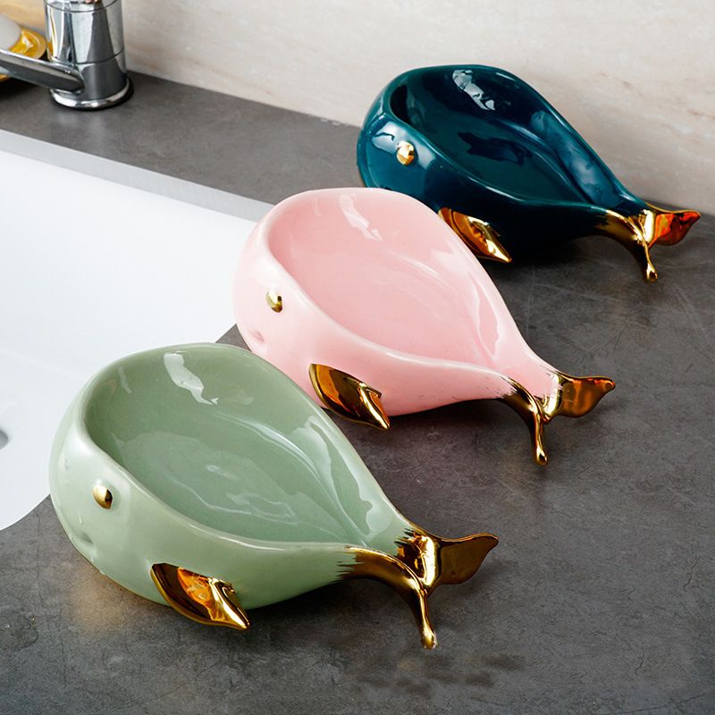 Porte-savon baleine à grande bouche de dessin animé