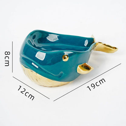 Porte-savon baleine à grande bouche de dessin animé