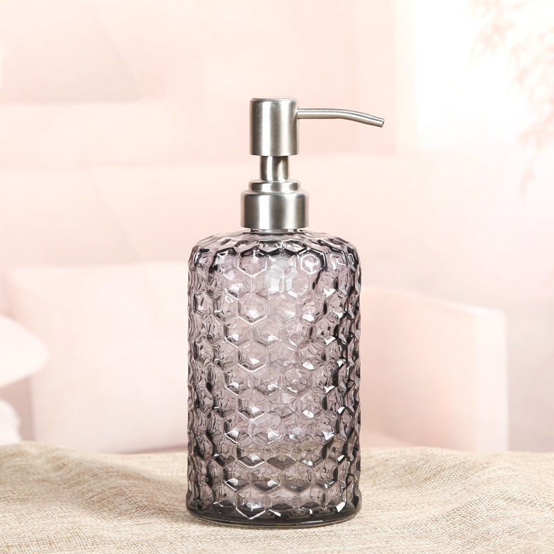 Distributeur de savon en verre coloré de style moderne French Romance