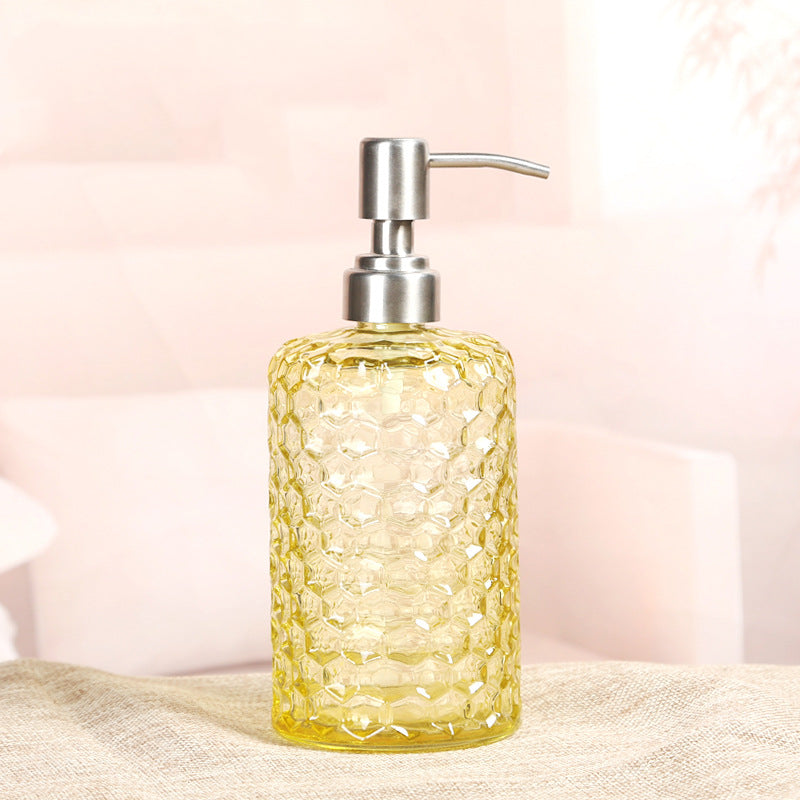 Distributeur de savon en verre coloré de style moderne French Romance