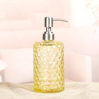 Distributeur de savon en verre coloré de style moderne French Romance