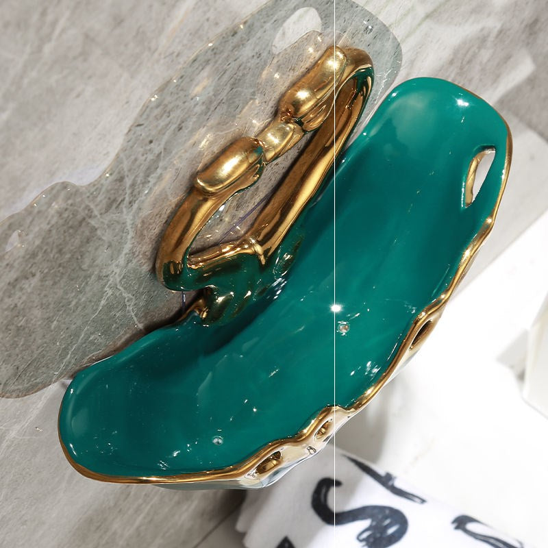 Wall Mounted Romantic Couple Swan Soap Dish