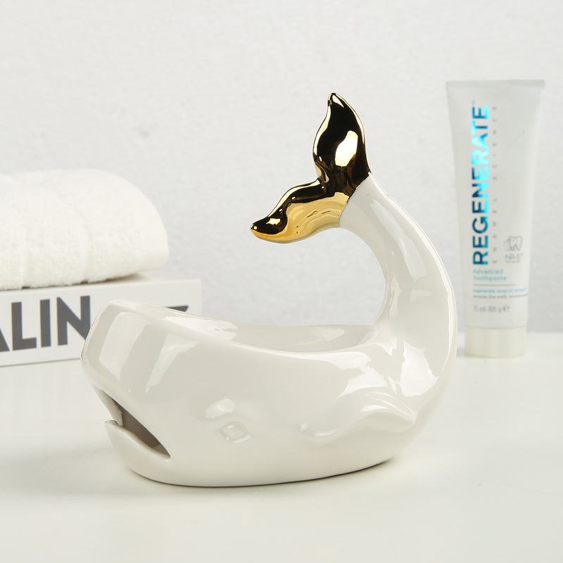 Cute Tails Up Whale Soap Dish