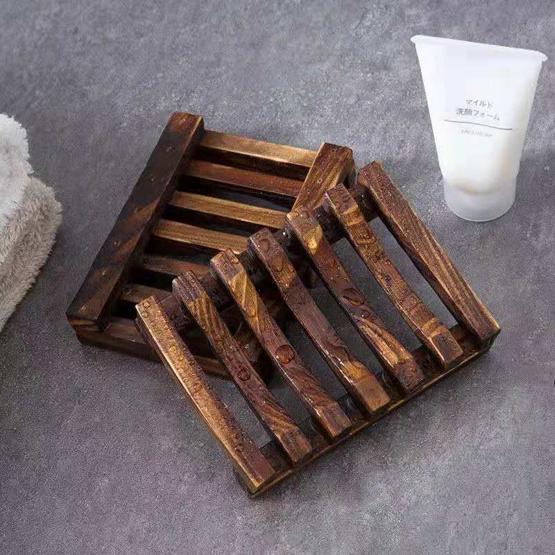 Carbonized Bamboo Wooden Soap Dish