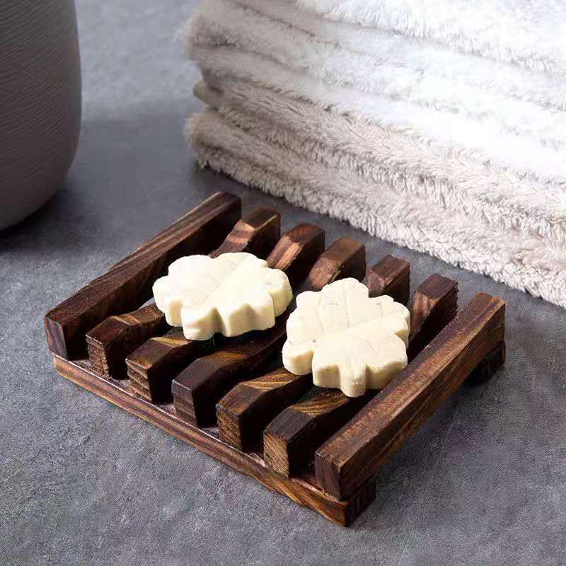 Carbonized Bamboo Wooden Soap Dish