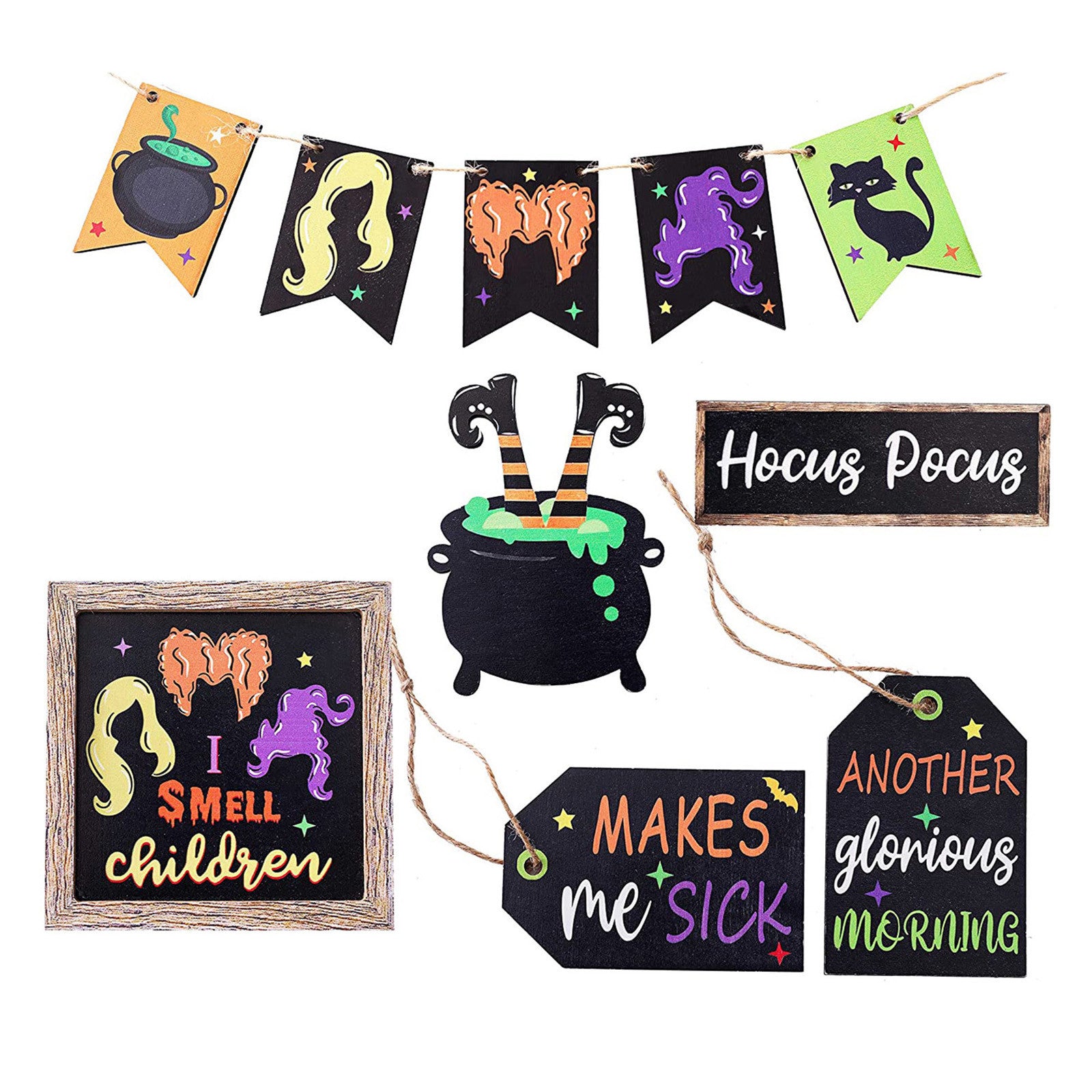 10 Pcs Halloween Tiered Tray Decor