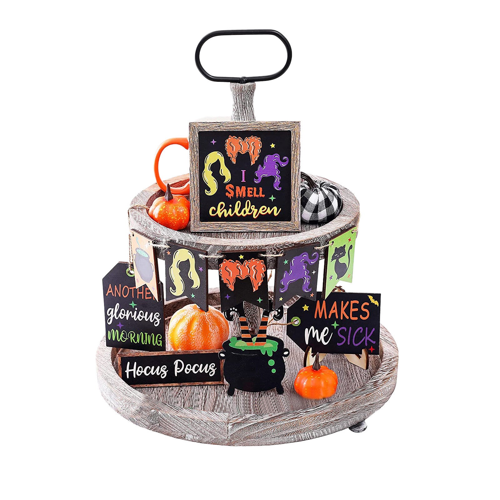 10 Pcs Halloween Tiered Tray Decor