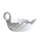 White Ceramic Swan Soap Dish